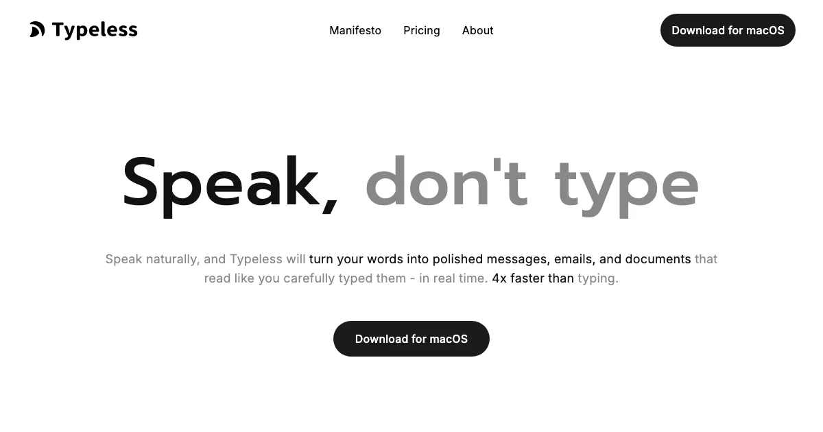 Typeless