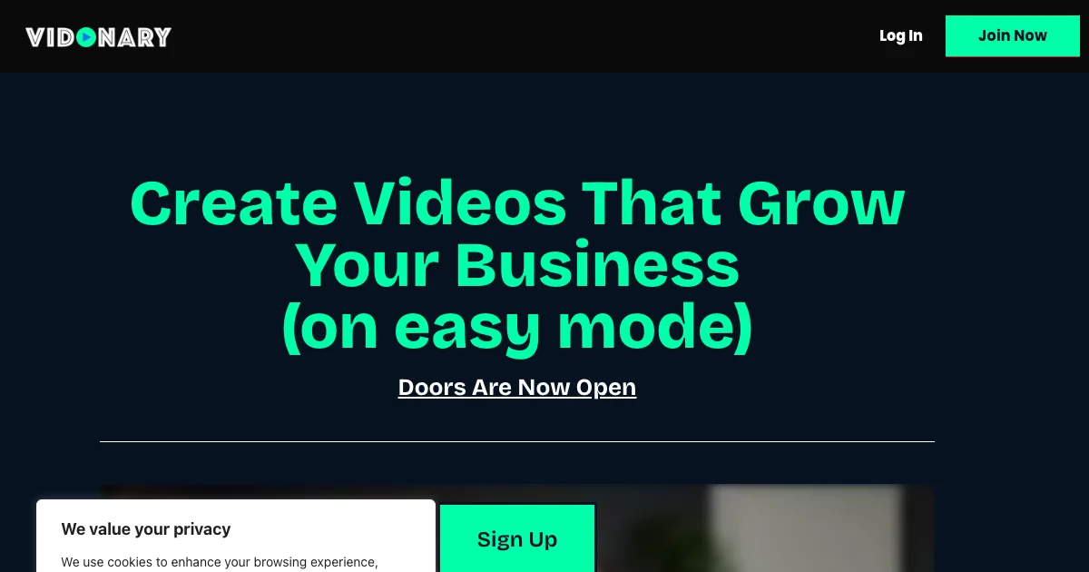 Vidonary - AI Affiliate Program Screenshot