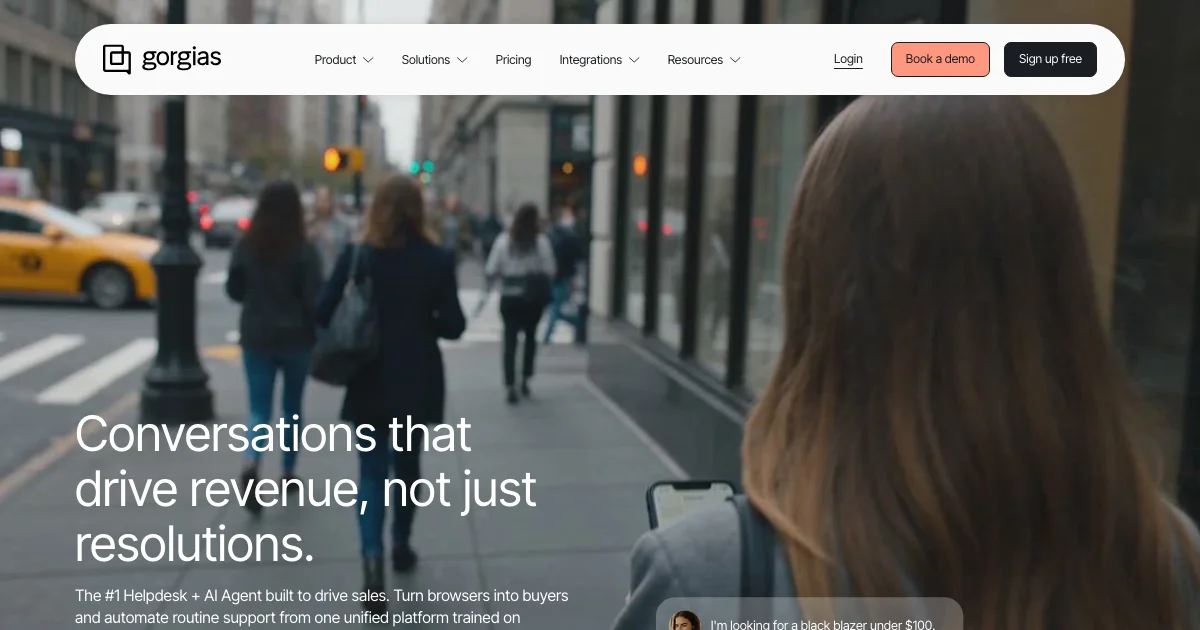 Gorgias - AI Affiliate Program Screenshot