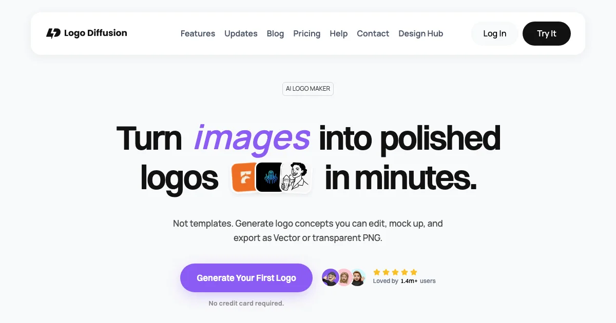 Logo Diffusion - AI Affiliate Program Screenshot
