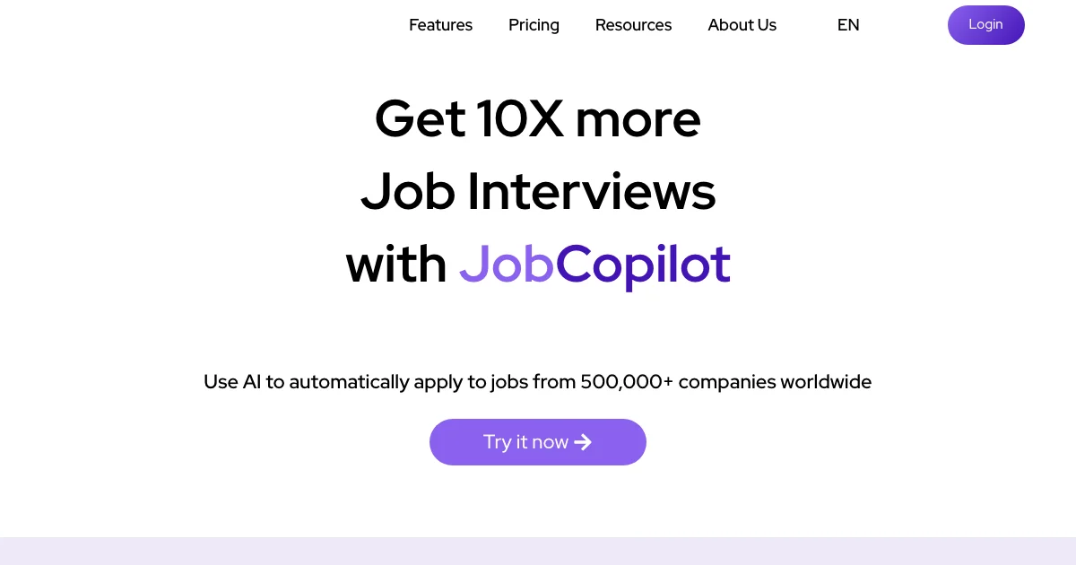 JobCopilot - AI Affiliate Program Screenshot