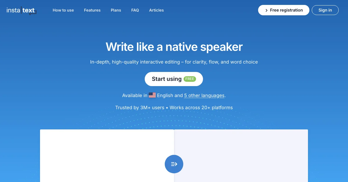 InstaText - AI Affiliate Program Screenshot
