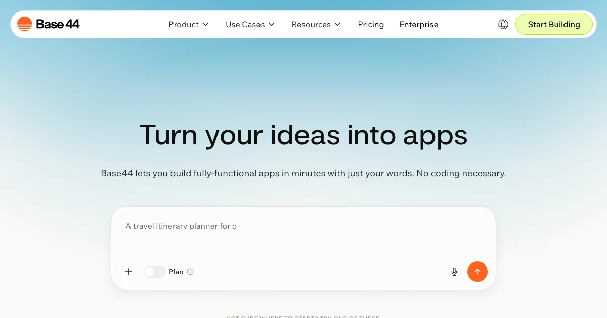 Base44 - AI Affiliate Program Screenshot