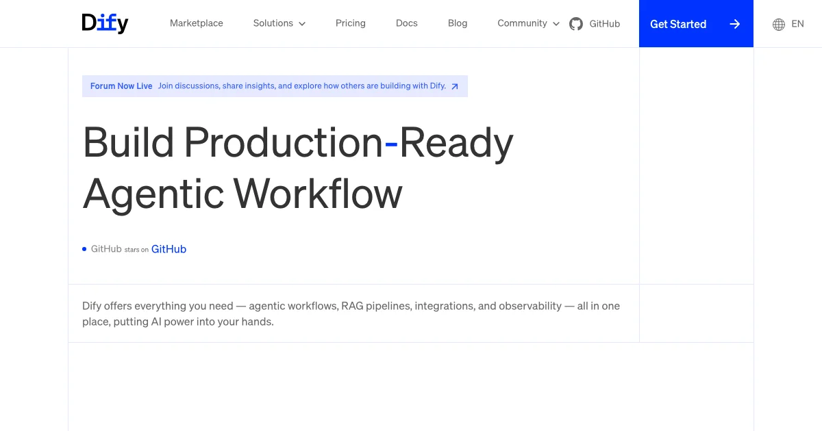 Dify - AI Affiliate Program Screenshot