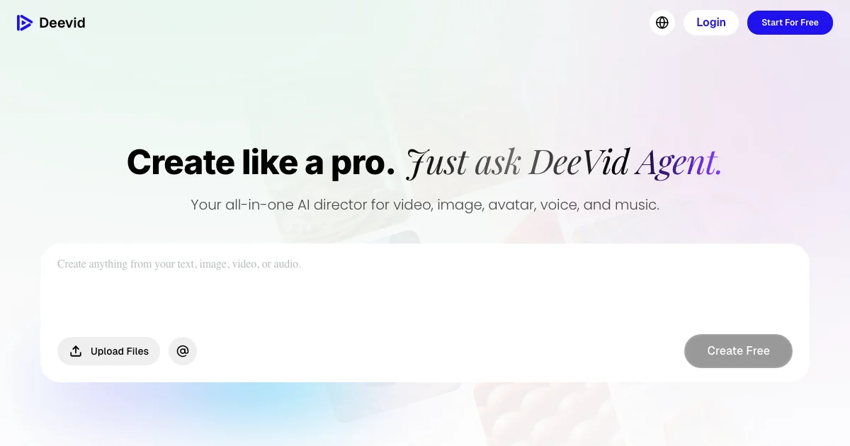 Deevid AI - AI Affiliate Program Screenshot