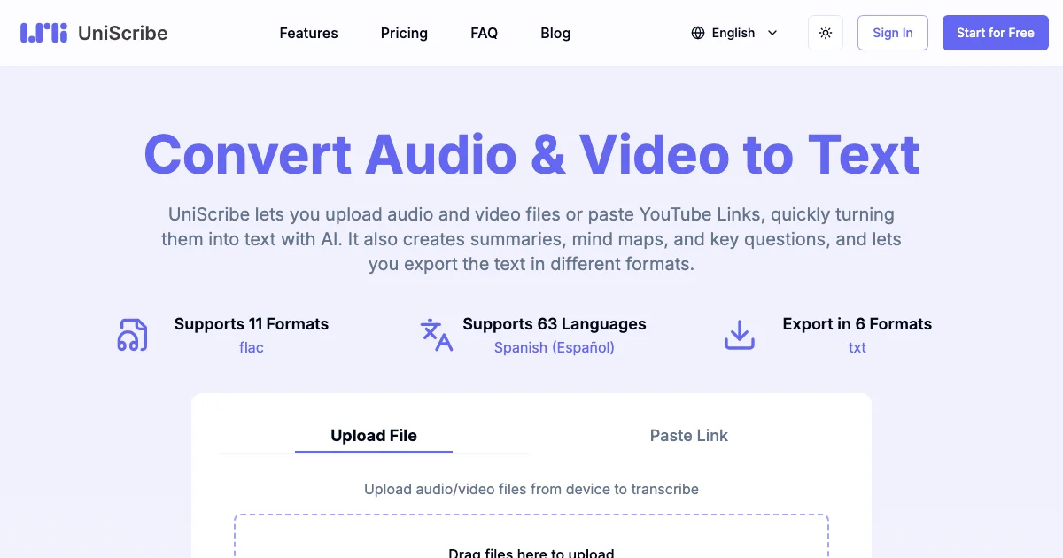 UniScribe - AI Affiliate Program Screenshot