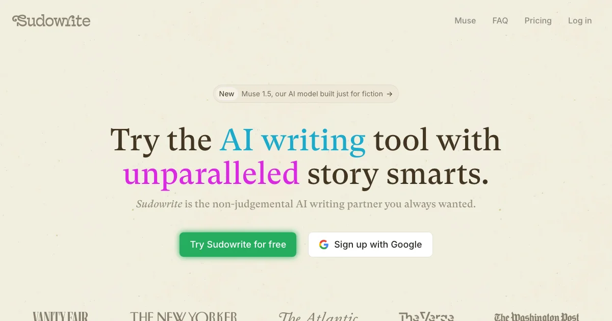 Sudowrite - AI Affiliate Program Screenshot