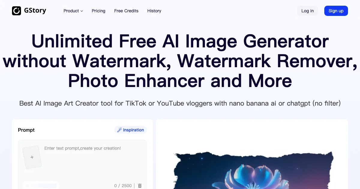 GStory AI - AI Affiliate Program Screenshot