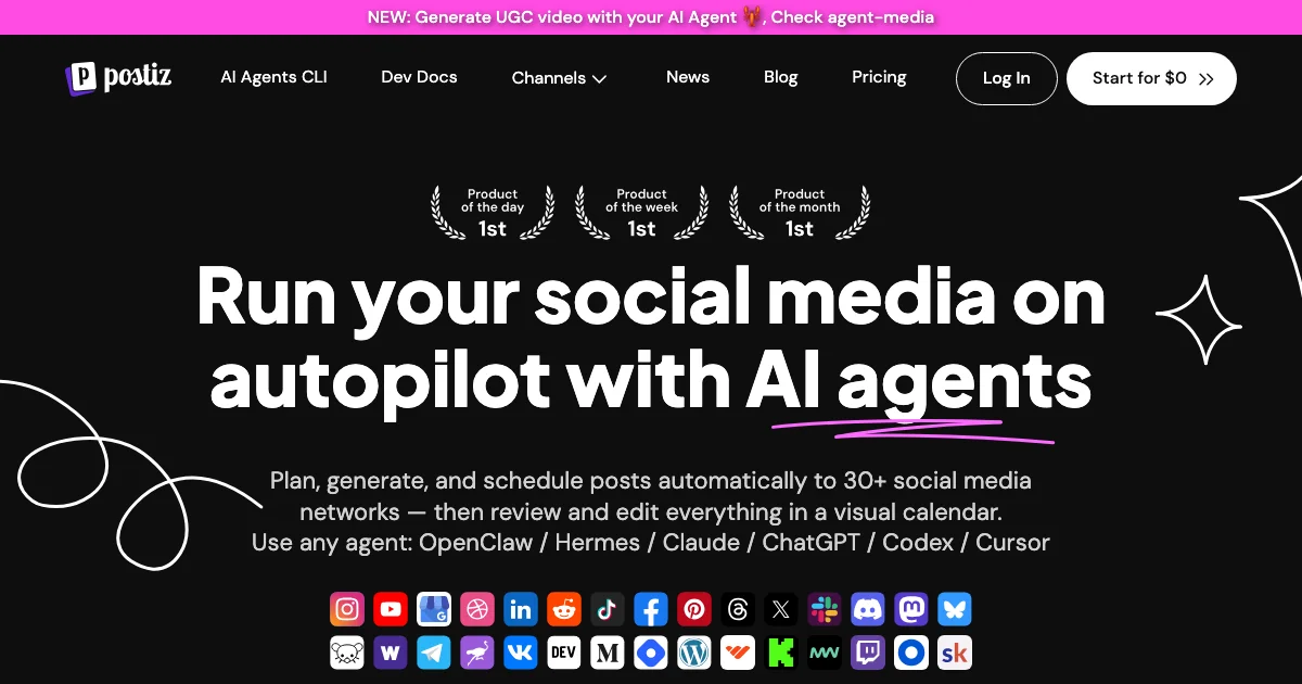 Postiz - AI Affiliate Program Screenshot