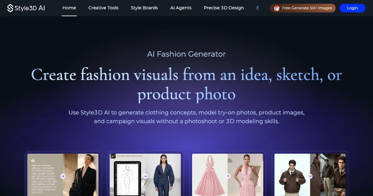 Style3D AI - AI Affiliate Program Screenshot