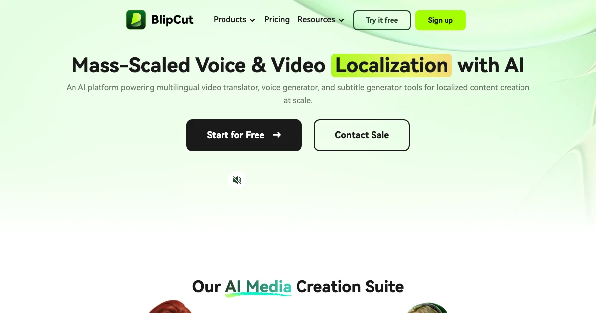 BlipCut - AI Affiliate Program Screenshot