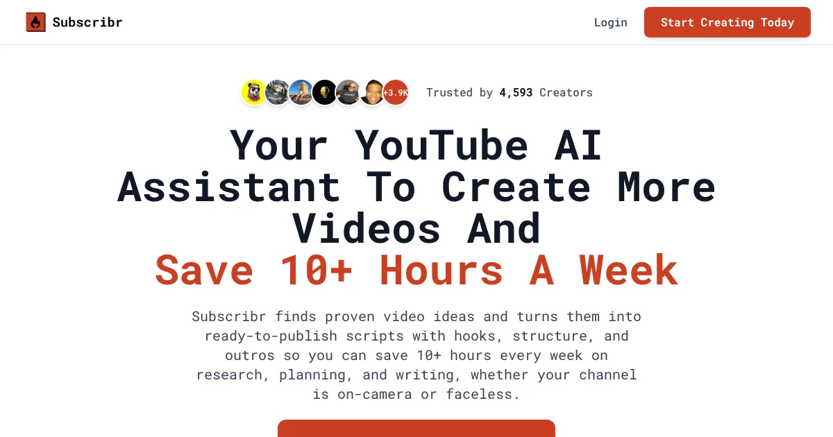 Subscribr - AI Affiliate Program Screenshot