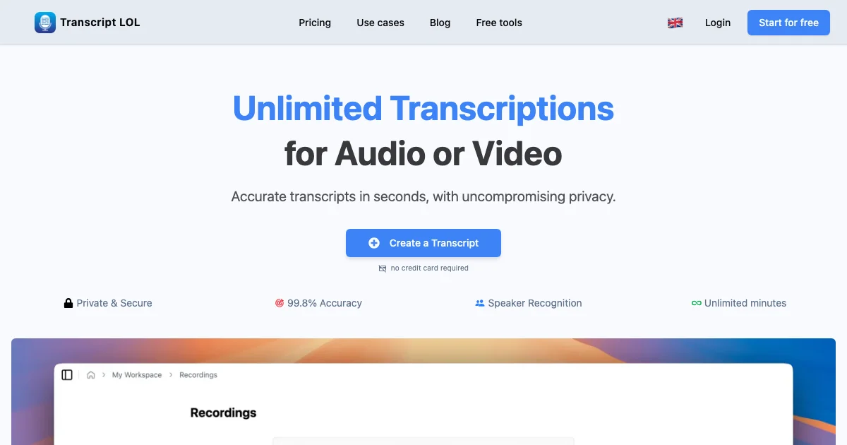 View Transcript LOL's affiliate program details and commission rates Transcript LOL - AI Affiliate Program Screenshot