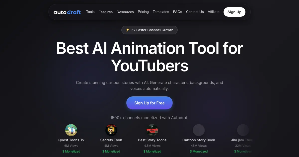 AutoDraft - AI Affiliate Program Screenshot
