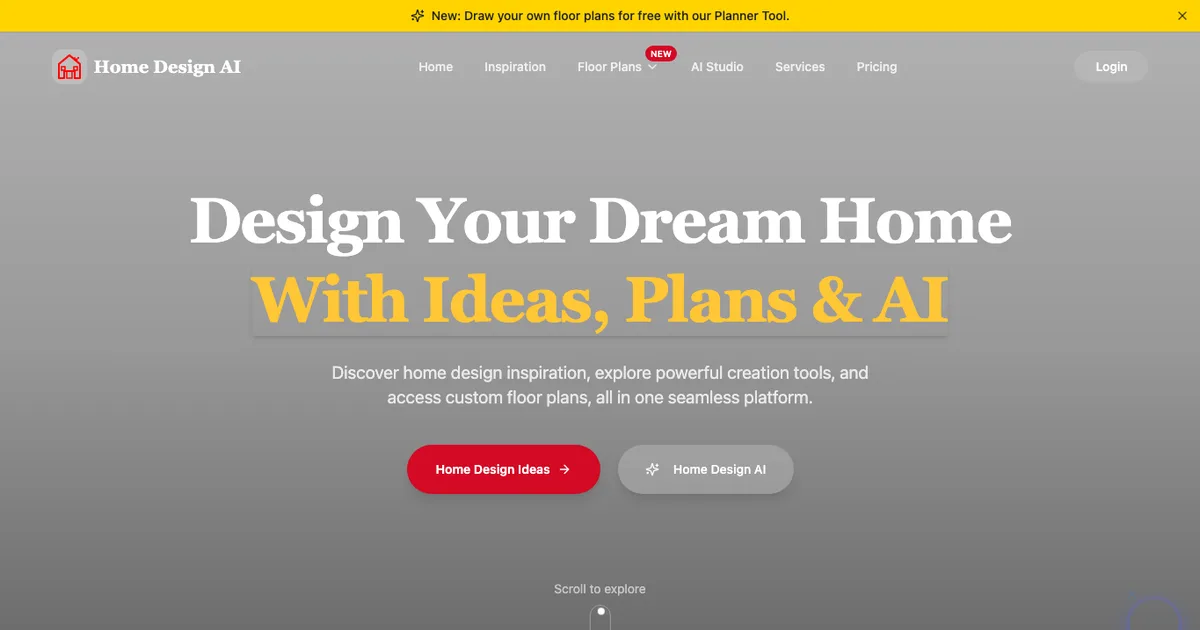 Home Design AI - AI Affiliate Program Screenshot