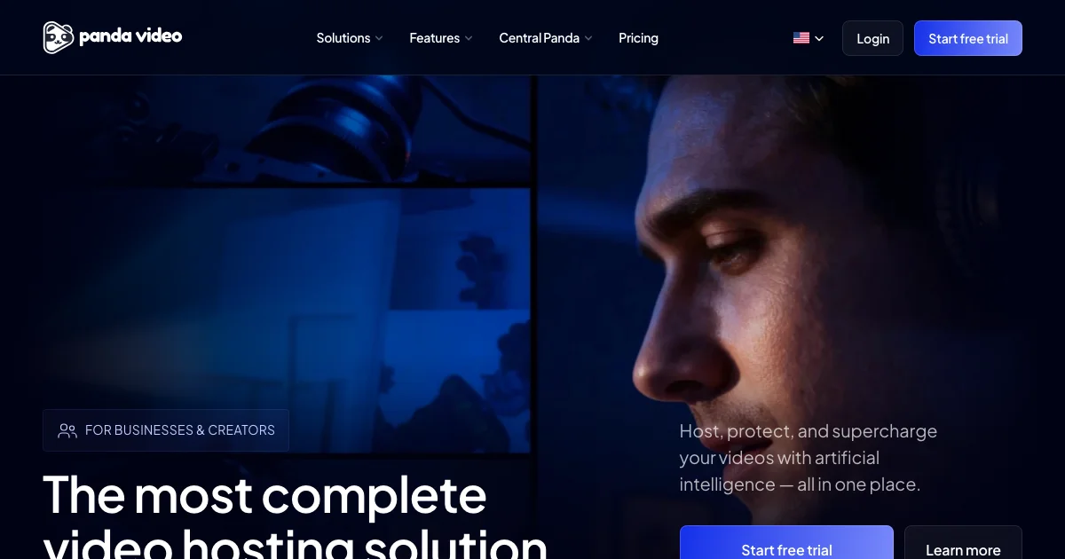 View Panda Video's affiliate program details and commission rates Panda Video - AI Affiliate Program Screenshot