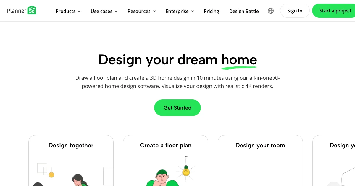 Planner 5D - AI Affiliate Program Screenshot