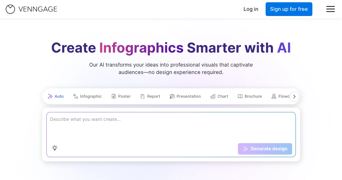 Venngage - AI Affiliate Program Screenshot