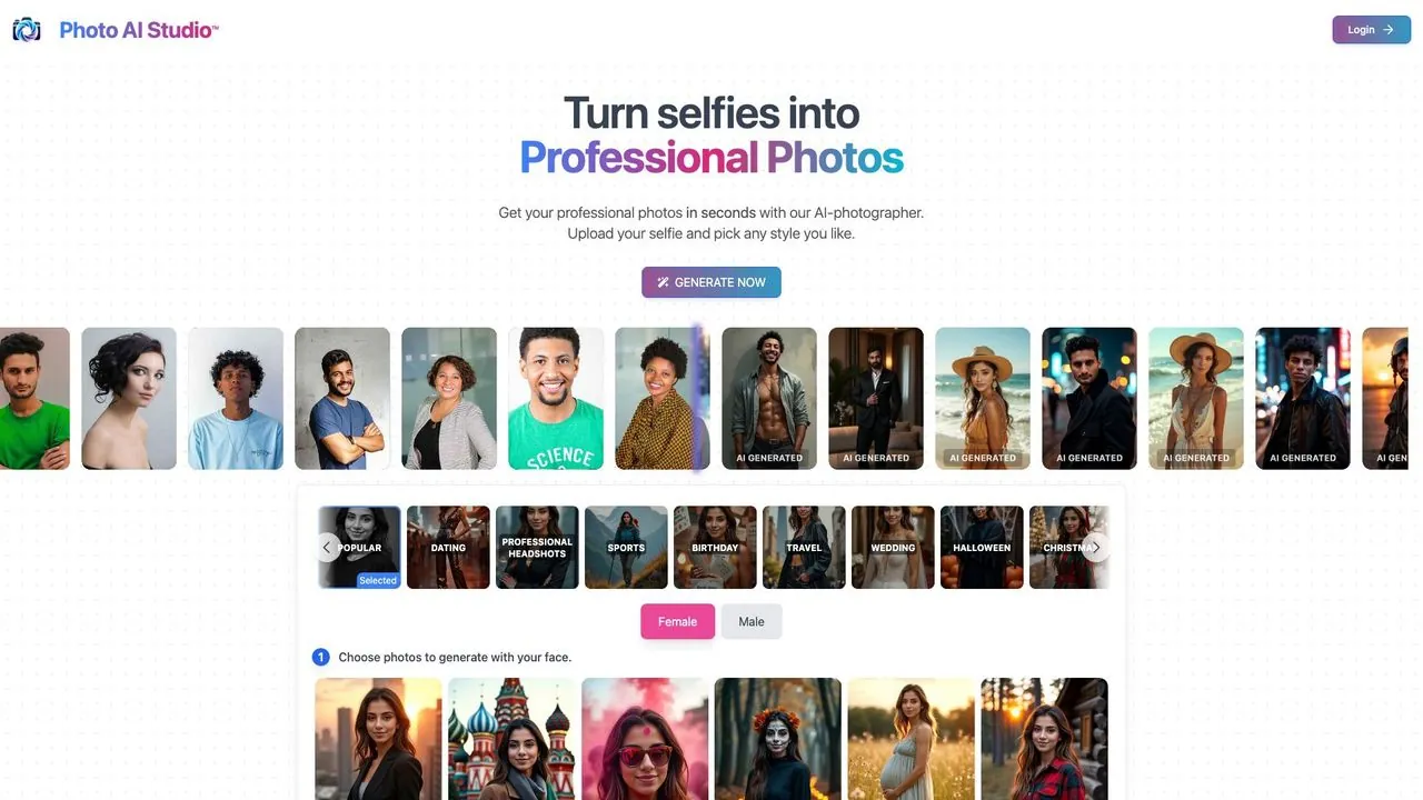 Photo ai - AI Affiliate Program Screenshot