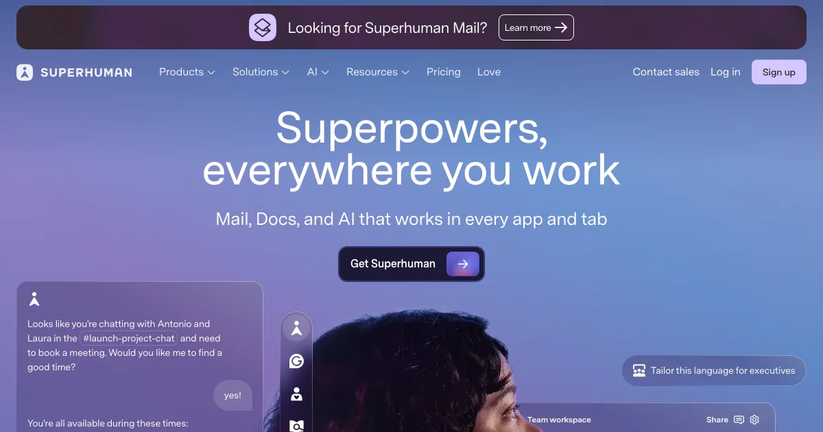 Superhuman - AI Affiliate Program Screenshot
