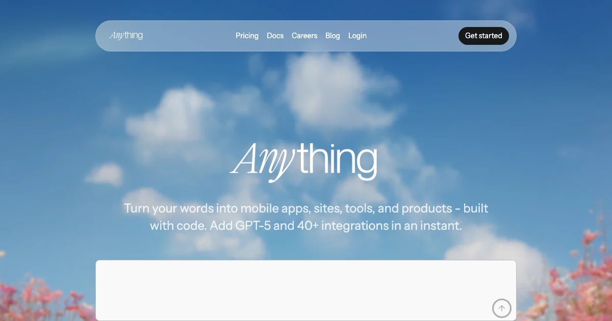 Anything - AI Affiliate Program Screenshot