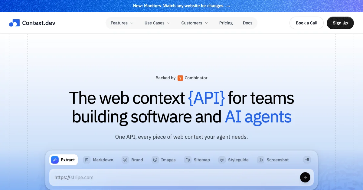 Context.dev - AI Affiliate Program Screenshot