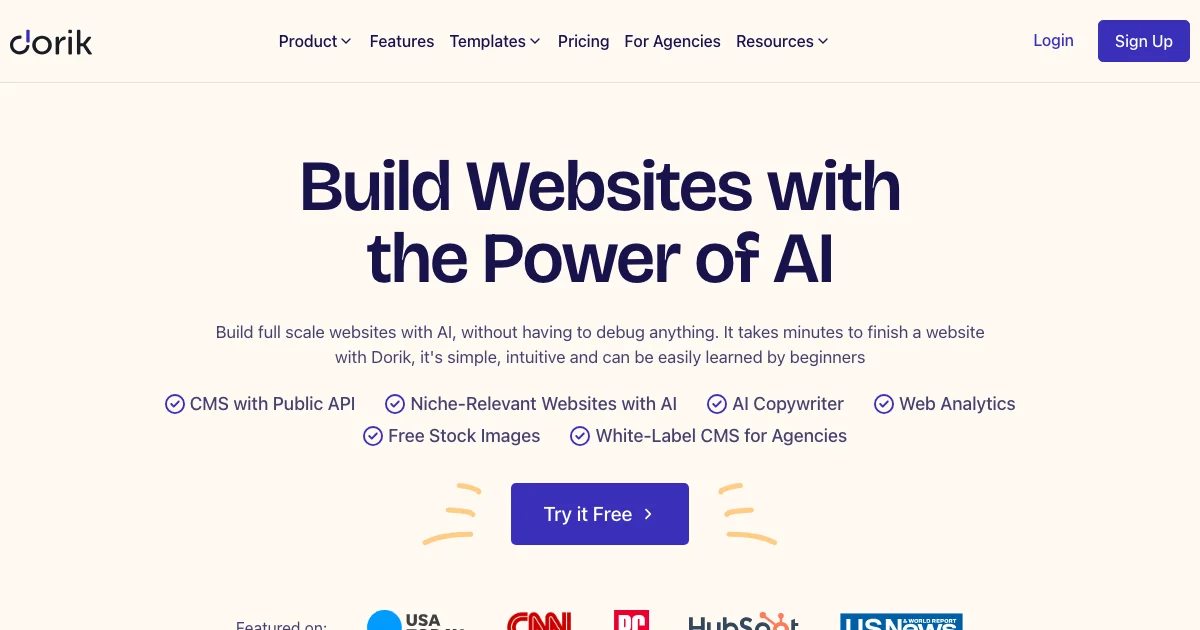 Dorik AI - AI Affiliate Program Screenshot