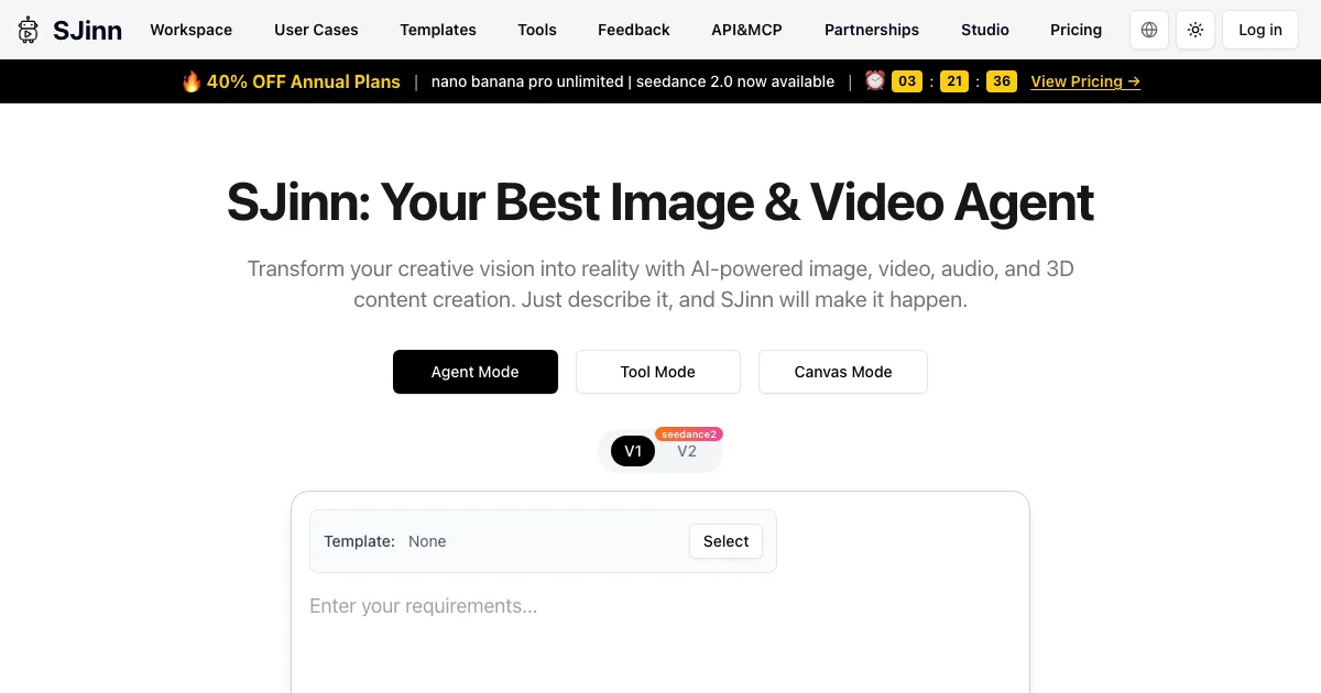 SJinn - AI Affiliate Program Screenshot