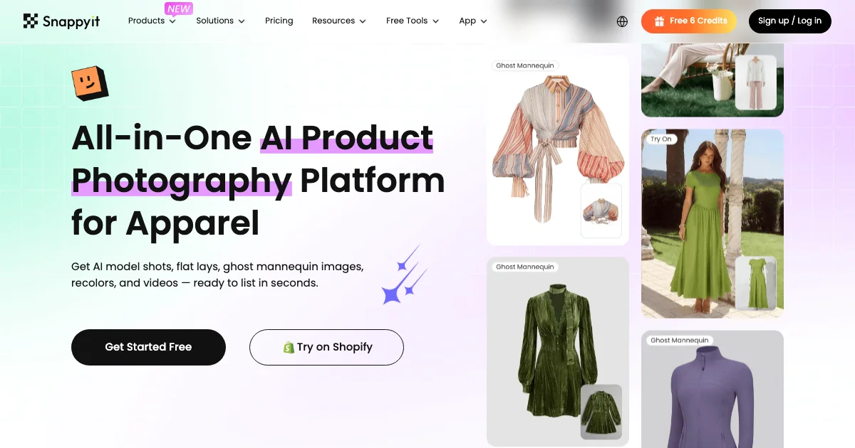 Snappyit — AI Product Photography Platform for Apparel